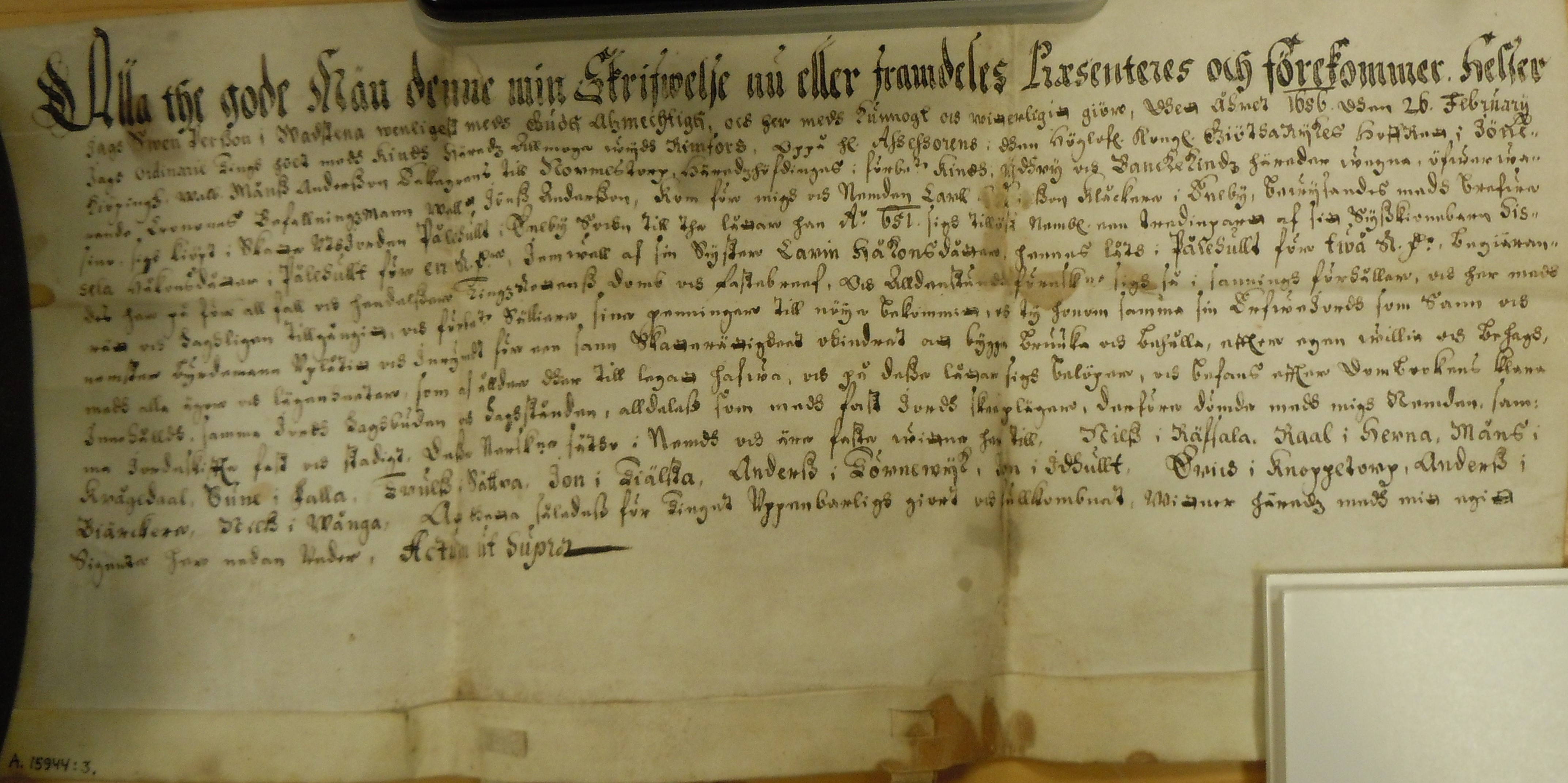 Palshult 1656